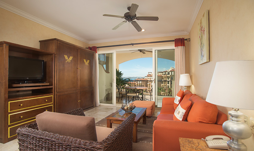 Stylish Living Area with Sofa Bed